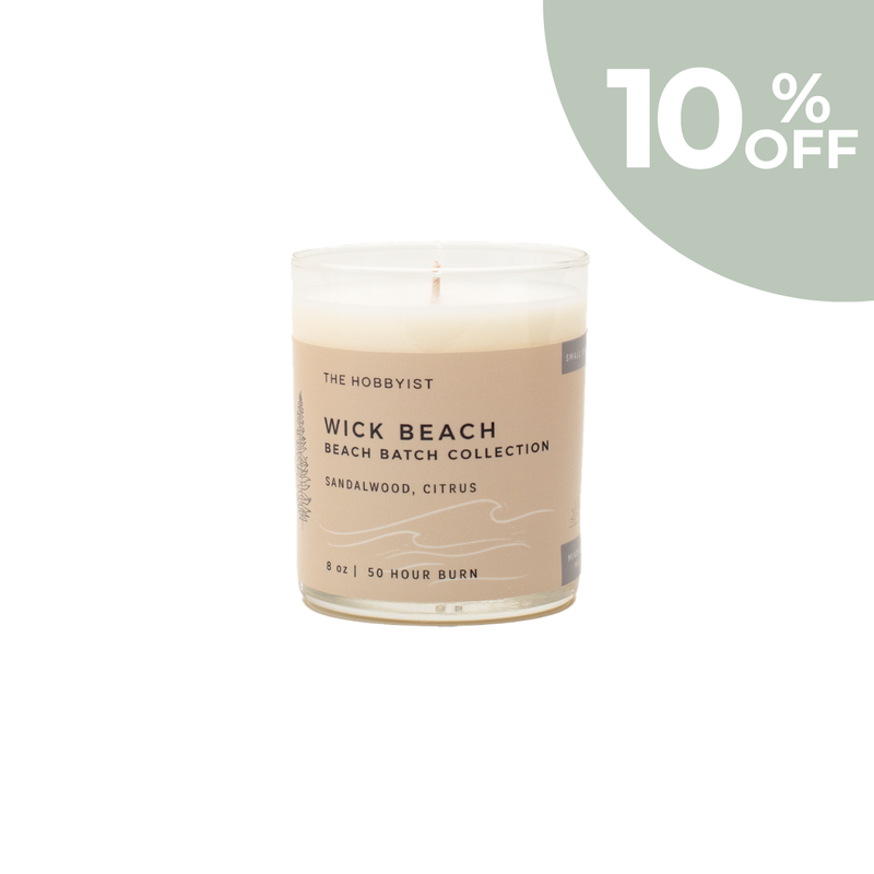 Wick Beach | sandalwood + citrus | Beach Batch Candle
