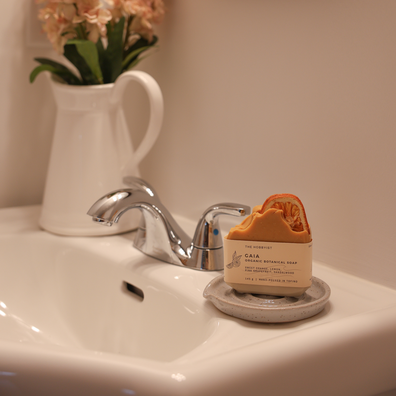 GAIA | citrus sandalwood turmeric annatto seed | Botanical Soap