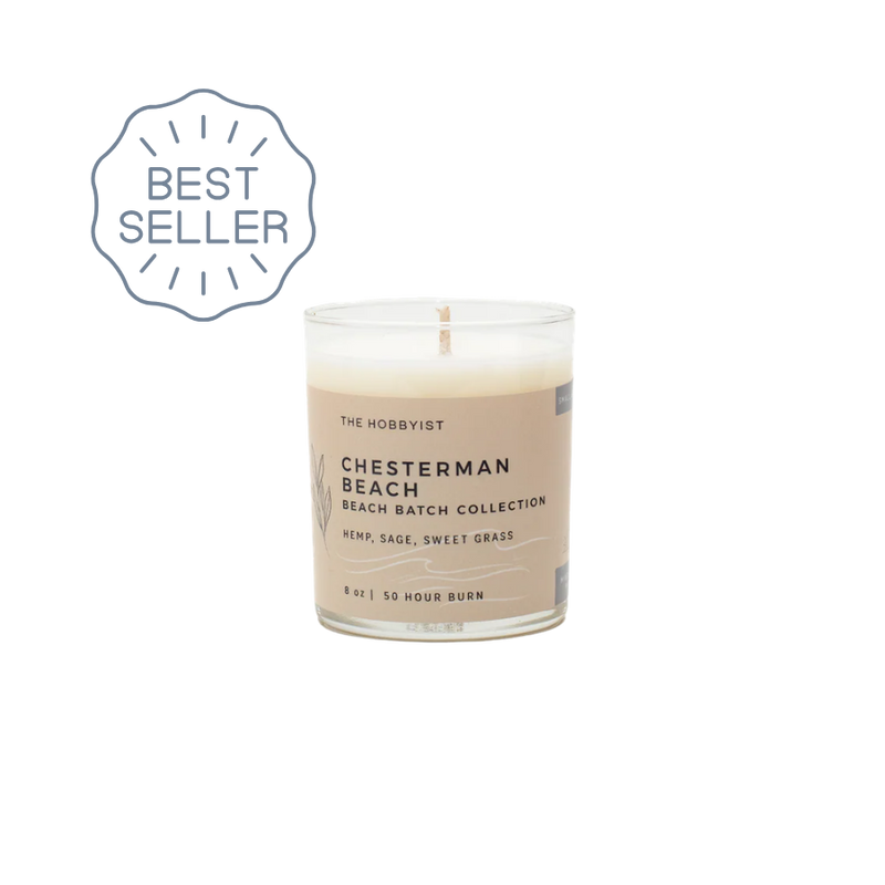 Chesterman Beach | hemp sage sweet grass | Beach Batch Candle