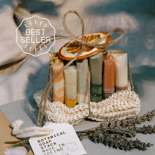 Botanical Soap Stack | assortment of mini soaps