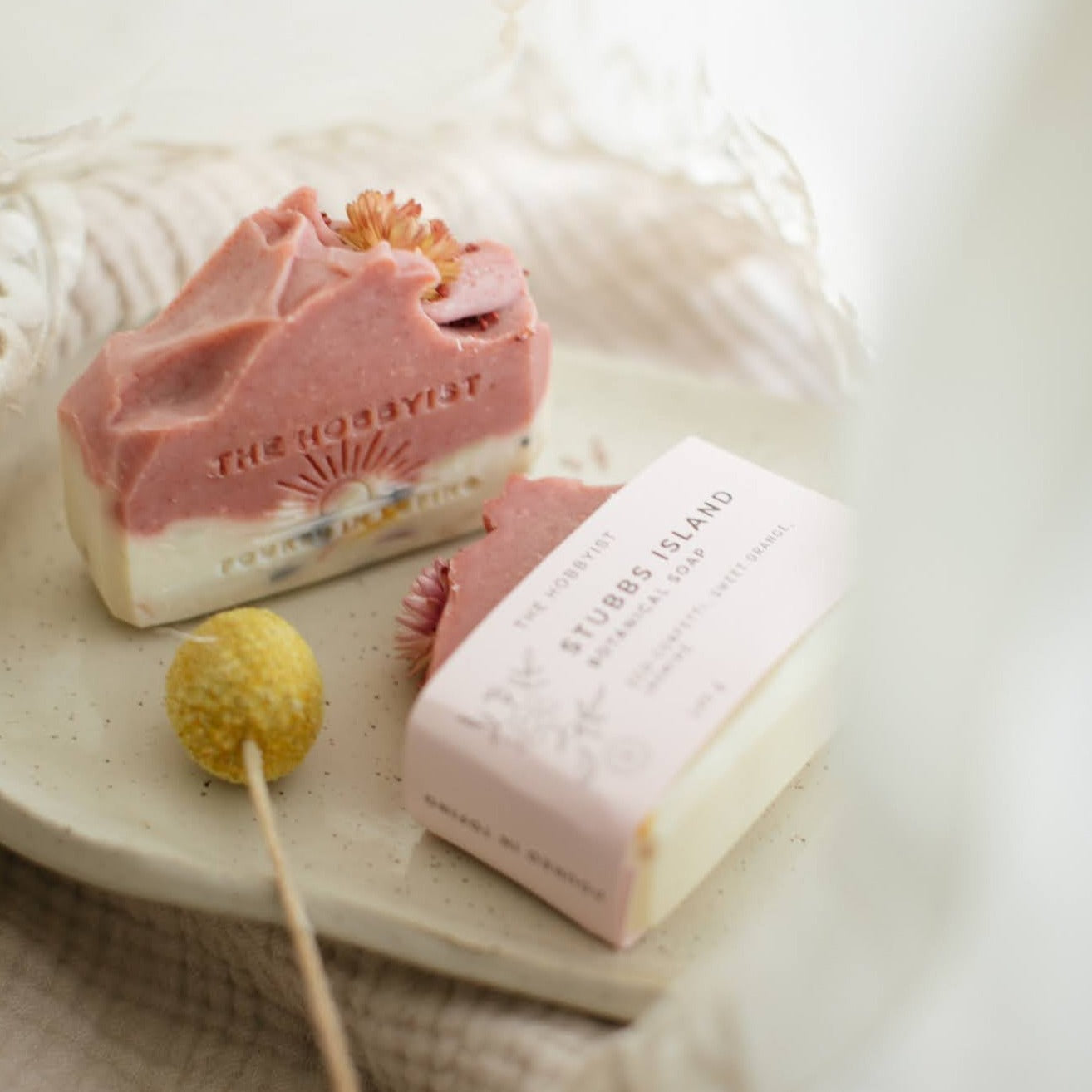 Product photography of Stubbs Island soap for the Botanical Soap Collection. 