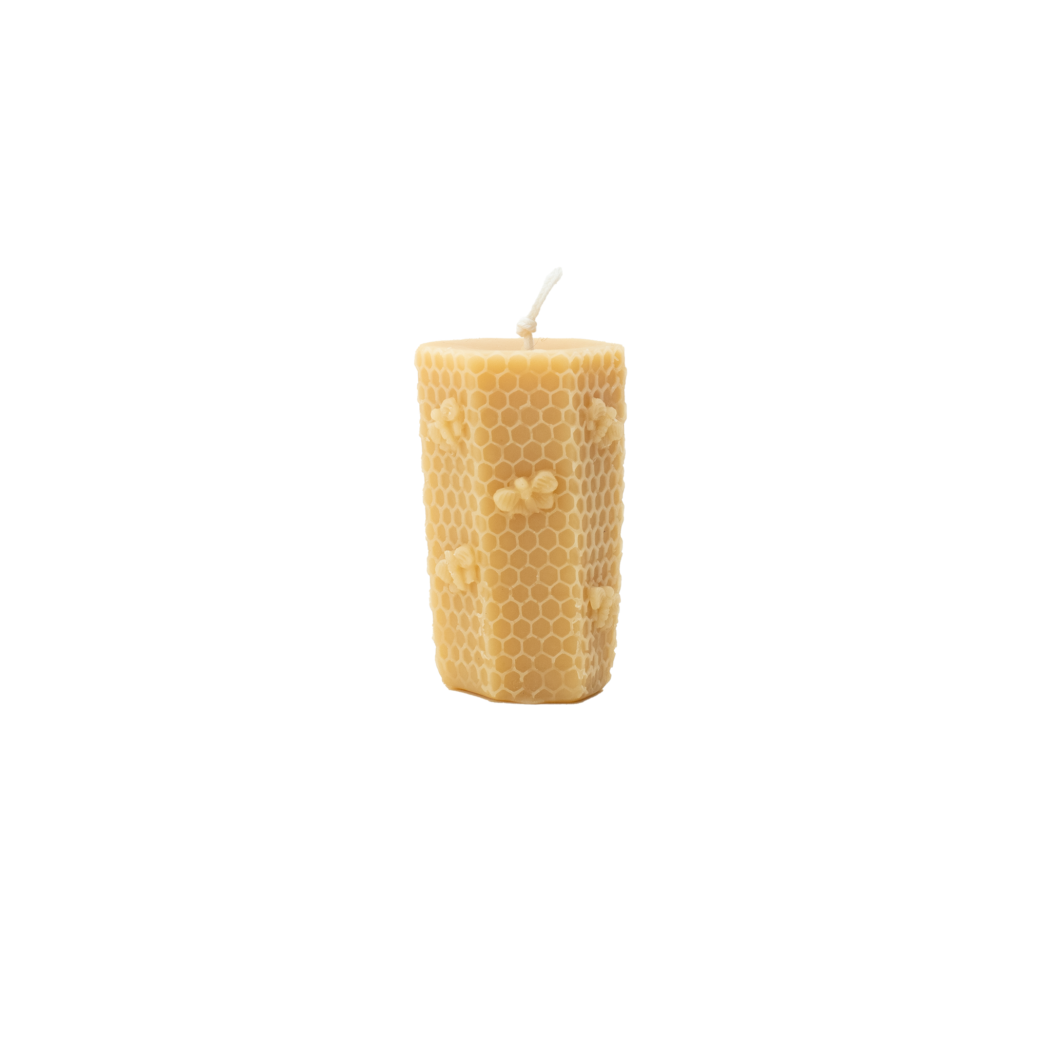 Product photo of the Organic Beeswax Beehive Candle from our Bring it for the Bees Collection