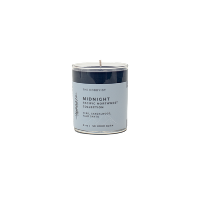 Product photo of the Midnight Candle from our Pacific North-West Collection