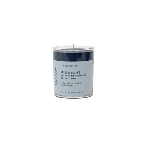 Product photo of the Midnight Candle from our Pacific North-West Collection