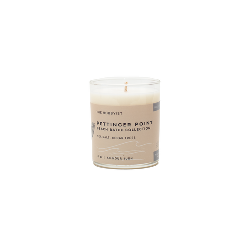 Pettinger Point | sea salt + cedar trees | Beach Batch Candle