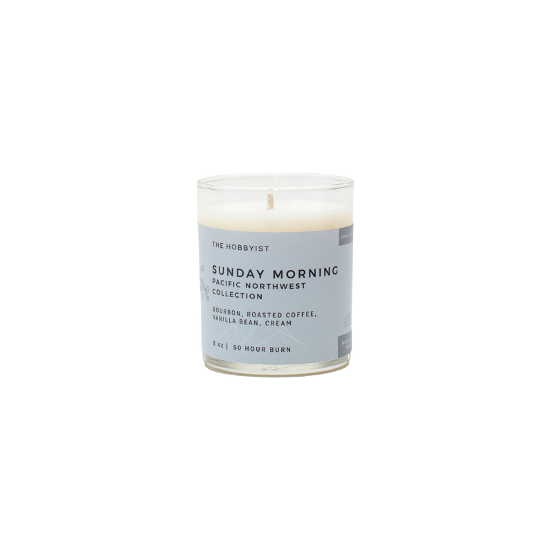 Product photo of the Sunday Morning Candle from our Pacific North-West Collection