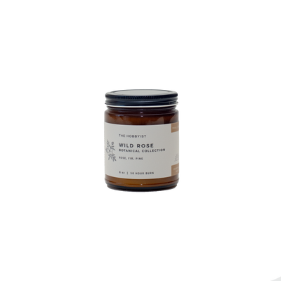 Product photo of the Wild Rose from our Botanical Candle Collection