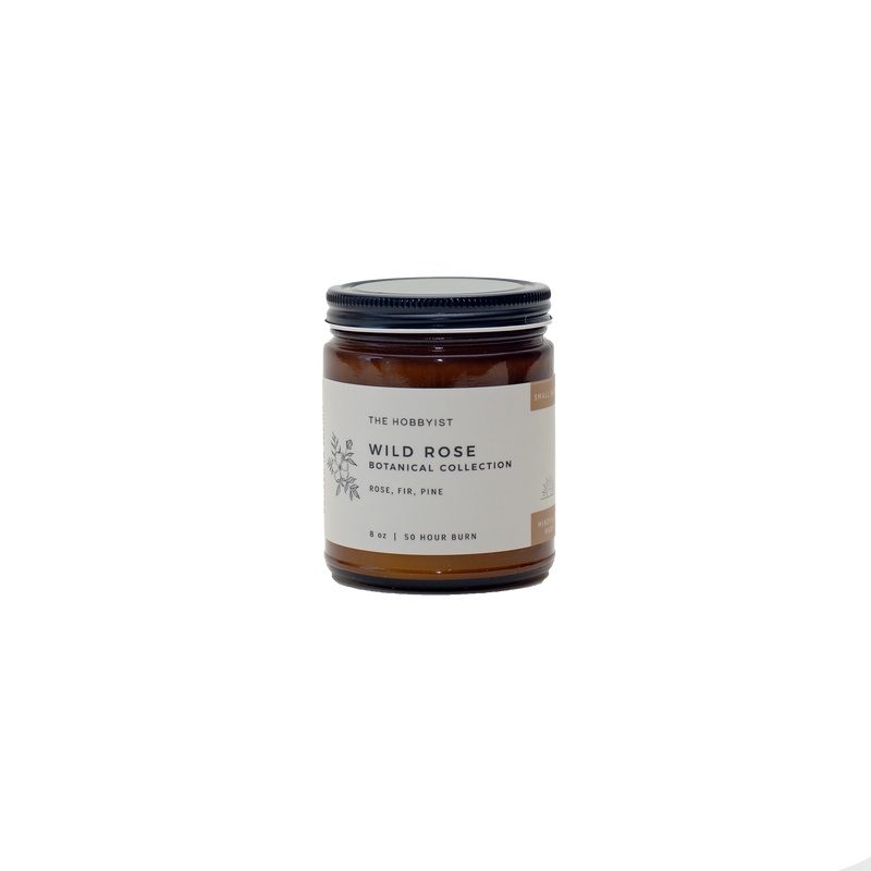 Product photo of the Wild Rose from our Botanical Candle Collection